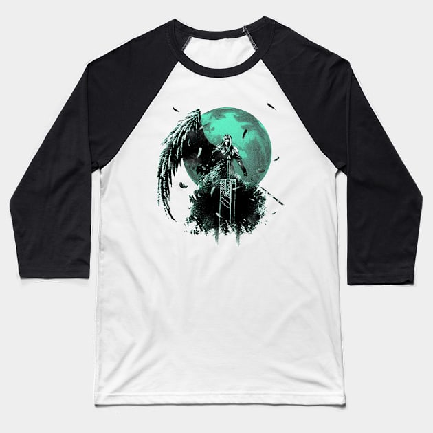 The Angel Villain Baseball T-Shirt by SkyfrNight